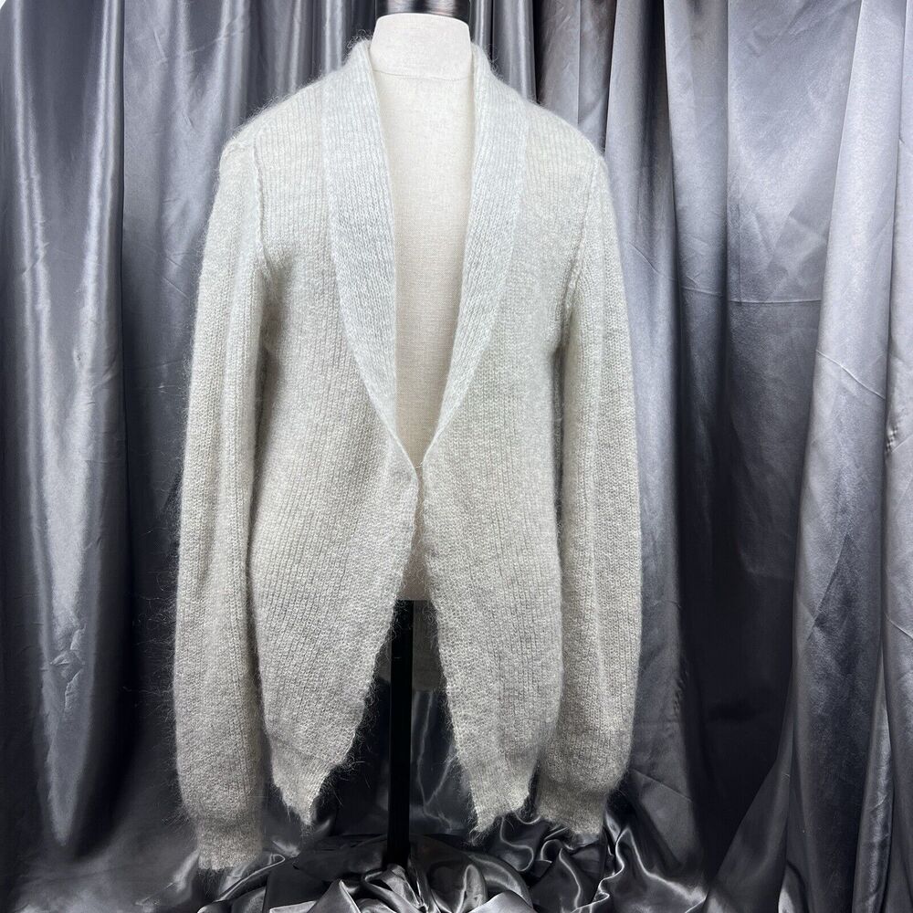 American Vintage‎ Womens Cardigan Sz M Oversized Double Breasted Mohair Stitched